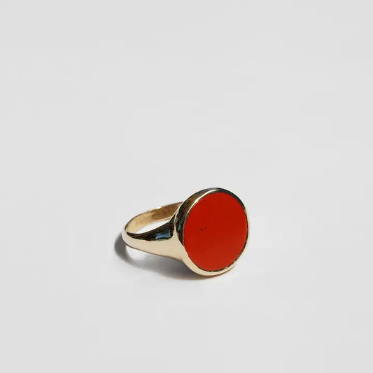 Lacuna Ring in Red Jasper